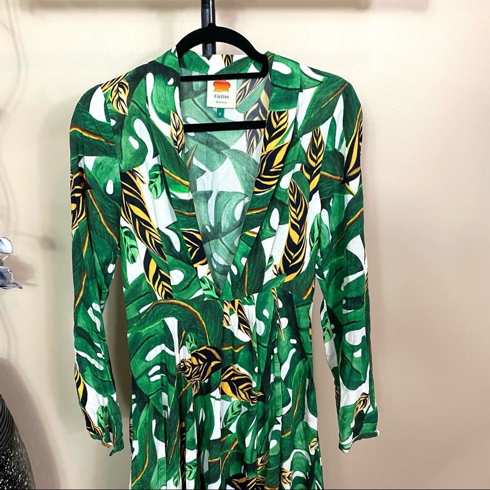 ❗️SOLD❗️Farm Rio Max Amazonia Long Sleeve Dress - Picture 6 of 11